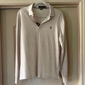 Polo by Ralph Lauren Men's Beige Long Sleeve Shirt